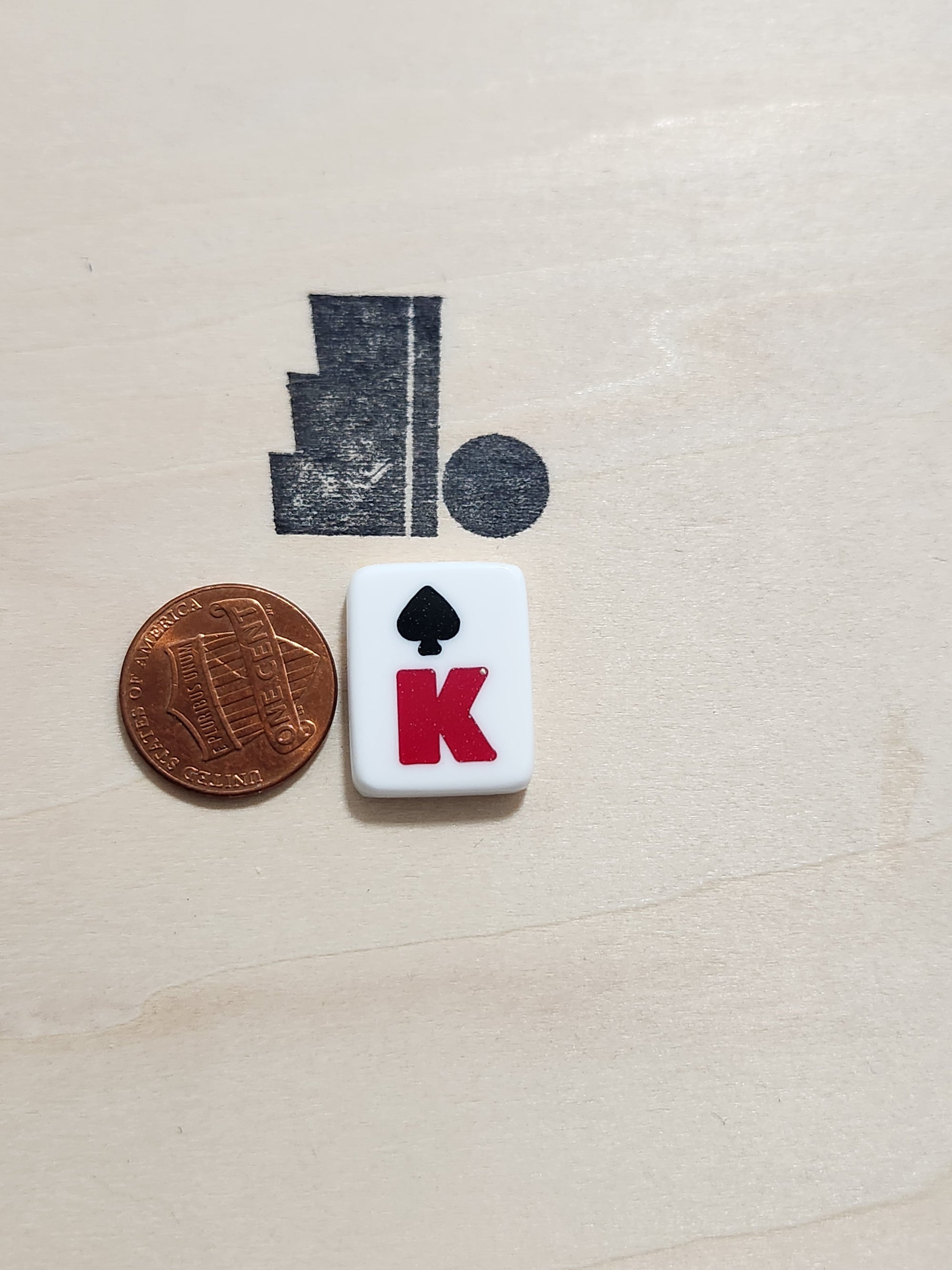 Mini King of Spades White, Black, Red