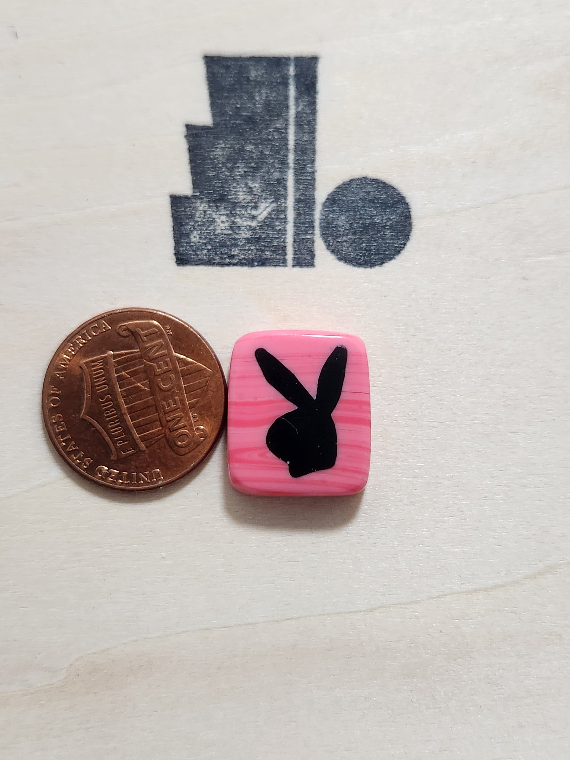 Mini Pink with Black Bunny 2