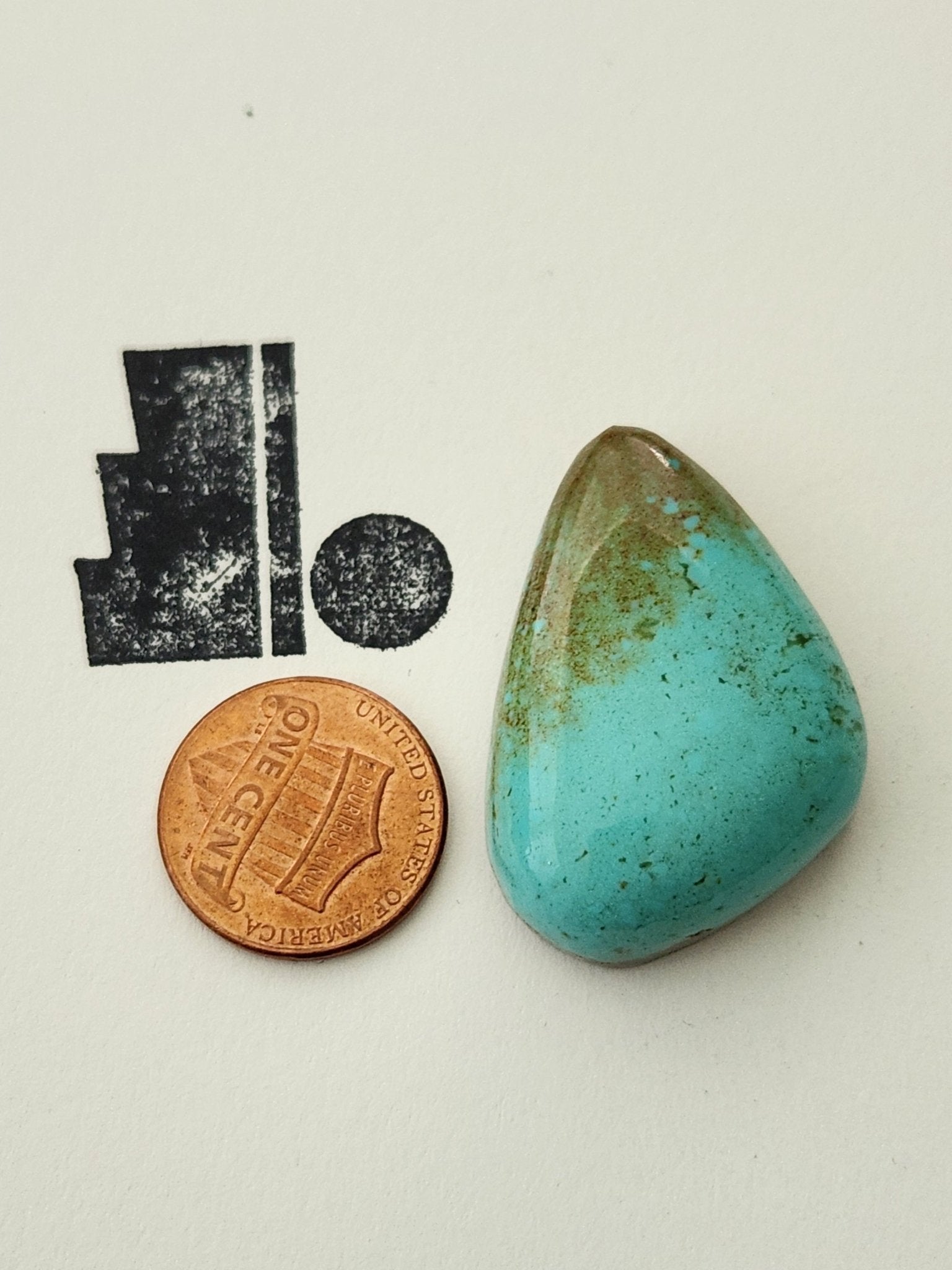 Large Royston Turquoise Cab 52ct - Indigenized